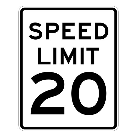 Sign Solutions Usa 30 in Height, 24 in Width, Aluminum, Vertical Rectangle DUS08HWT2430R2-120